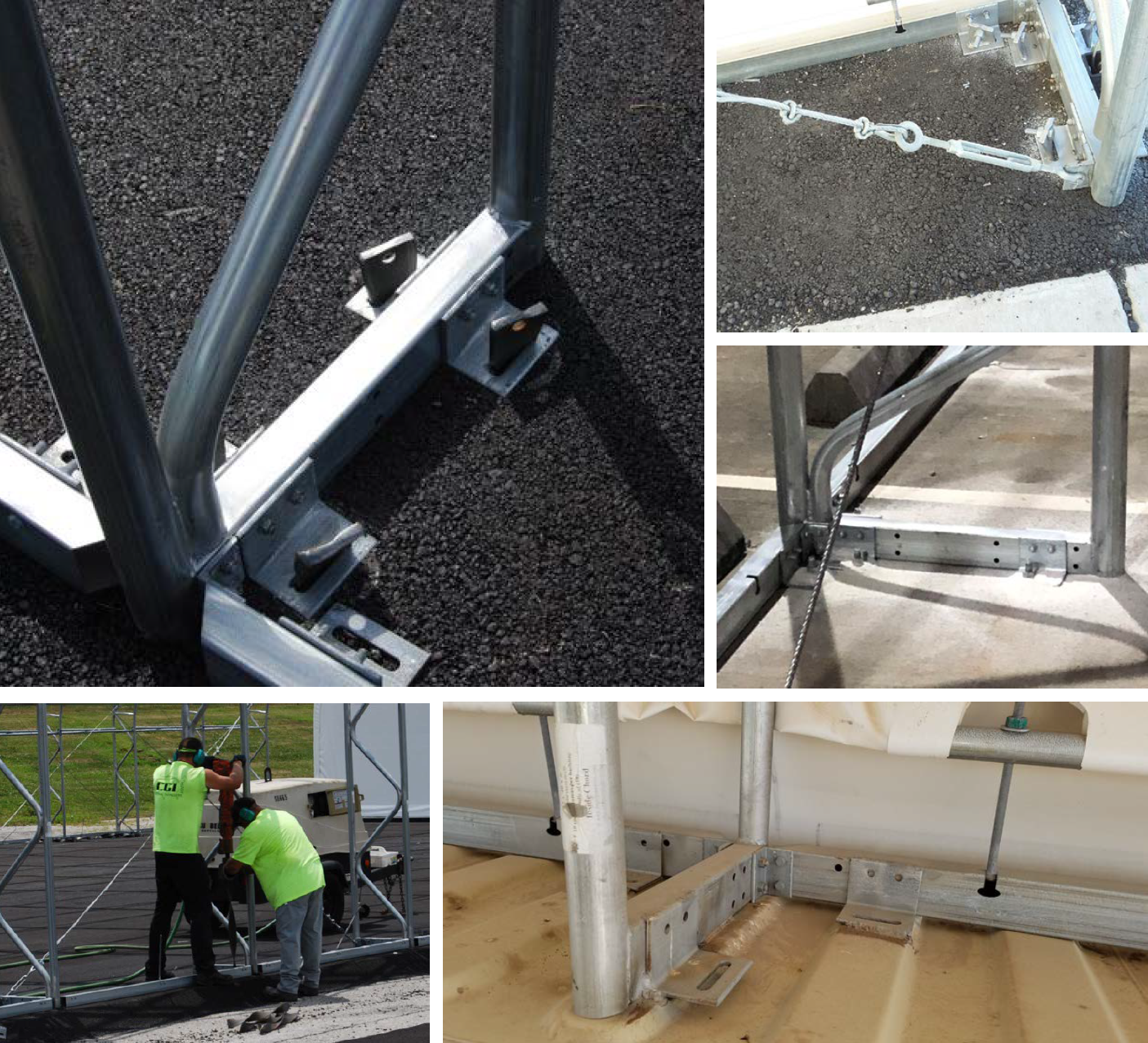 install tension frame building